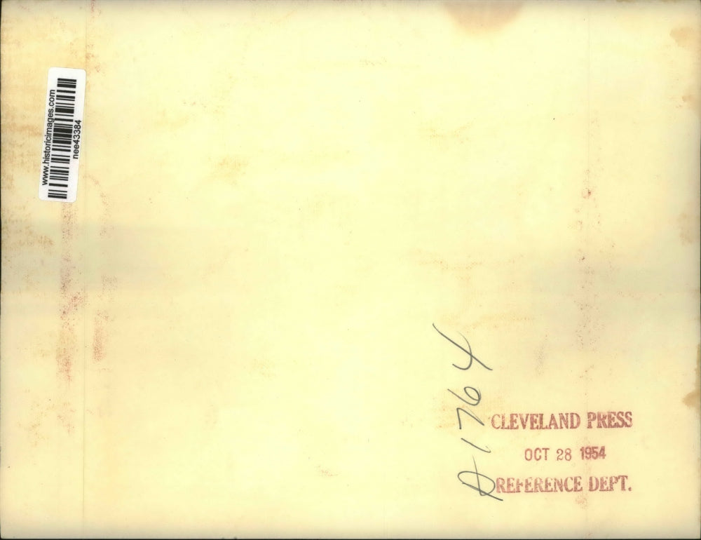 1954 Press Photo Democratic leader Adlai Stevenson, Averell Harriman at rally in