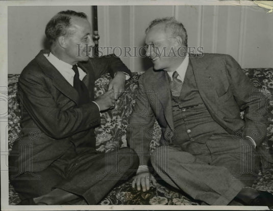 1936 Press Photo Col Theodore Roosevelt and Gov Alfred M Landon. - nee43417