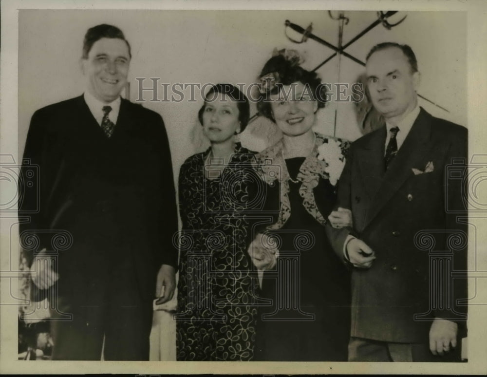 1944 Press Photo Willkie, Mrs. Edna bastron Donald, Mrs.Willkie,BruceDonald