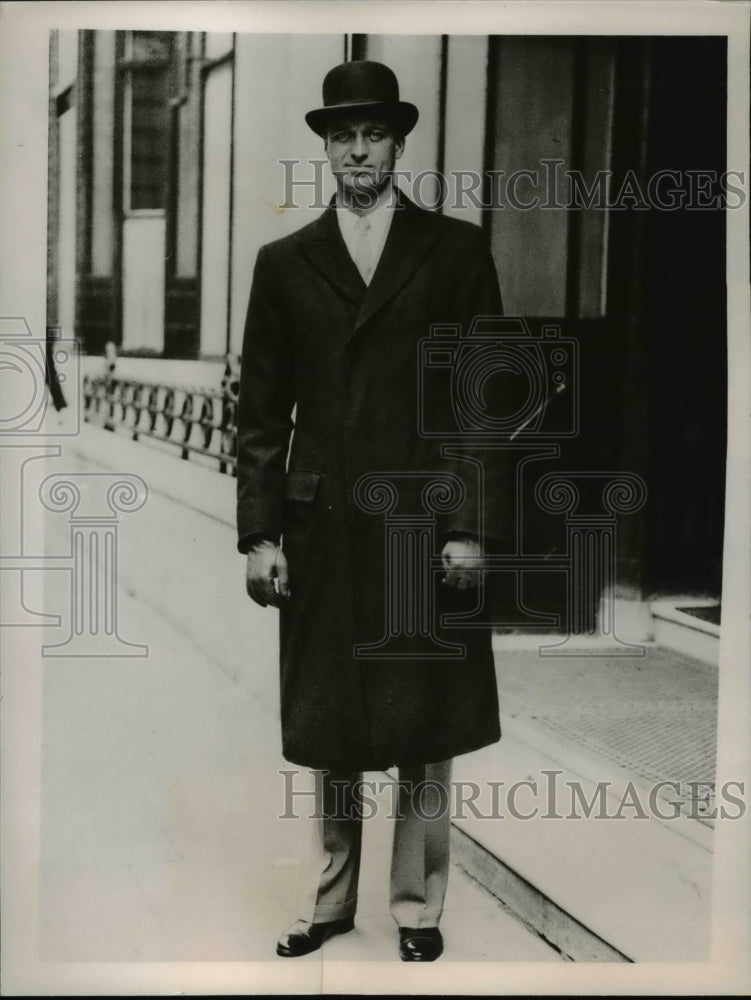 1936 Press Photo James Roosevelt is shown in London.