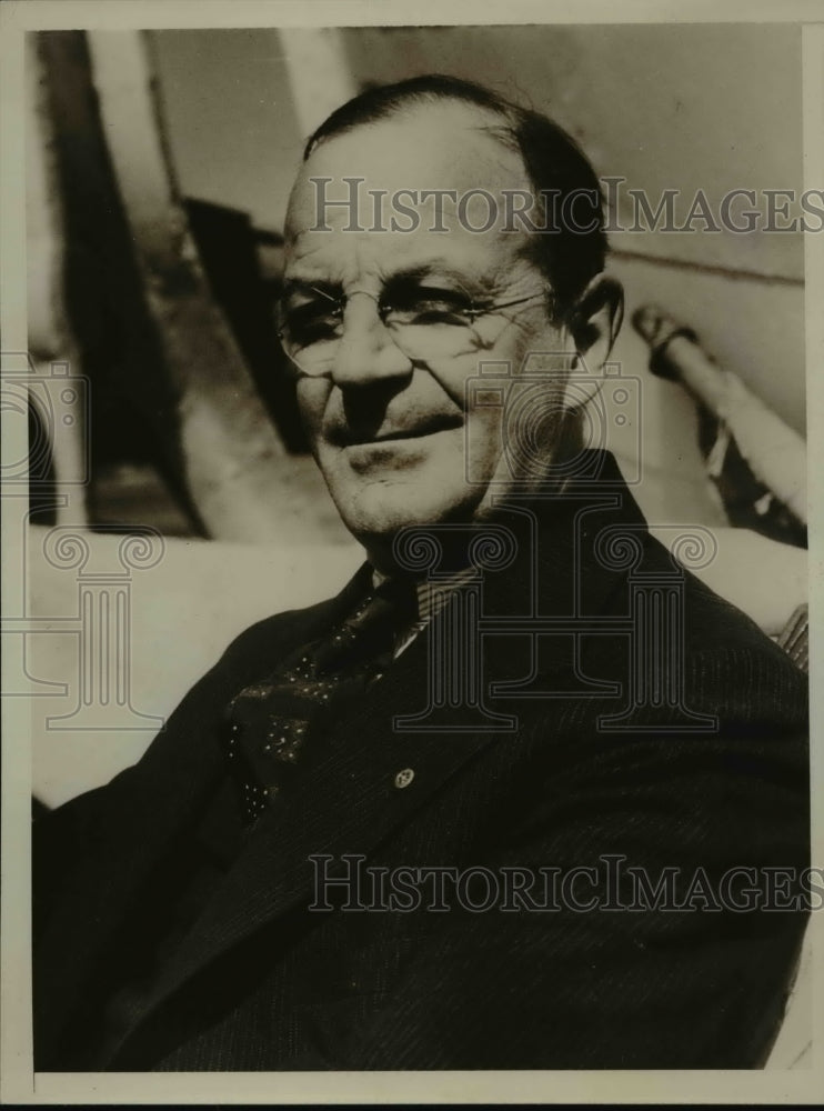 1934 Press Photo John Collins New Zealand Trade Commssioner to US & Canada.