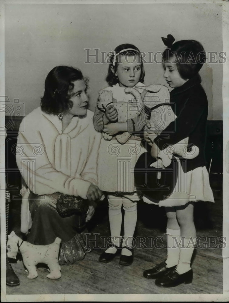 1933 Press Photo Elizabeth Roosevelt Joan Cooper Clara DuBrow Berry M.E. Church
