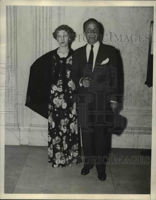 1936 Press Photo Colonel & Mrs Teddy Roosevelt New York, Republician Convention