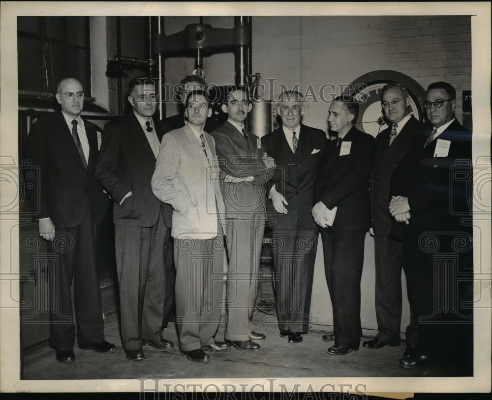 1945 Press Photo Columbus Ohio Members of Brazilian Technical Mission.- Historic Images