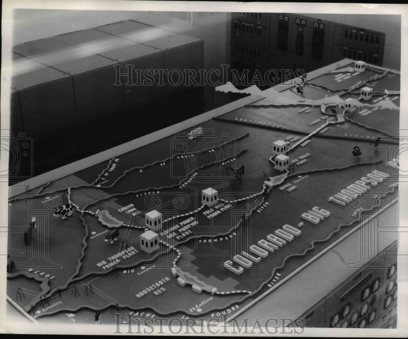 Load image into Gallery viewer, 1954 Press Photo Estes Power plant- view of Colorado-Big Thompson. - nee44480

