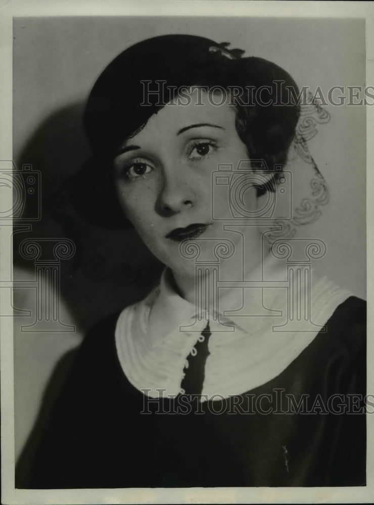 1933 Press Photo Blance ralls accuser of Lt John H Murrel of attacking her.