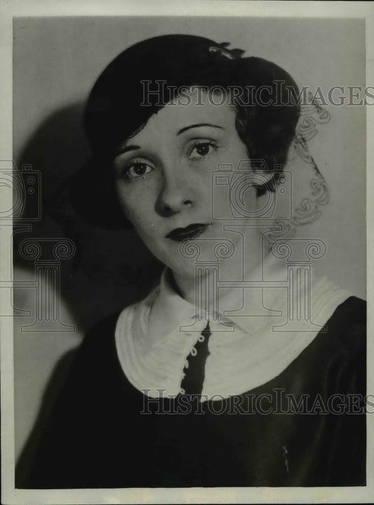 1933 Press Photo Blance ralls accuser of Lt John H Murrel of attacking her.