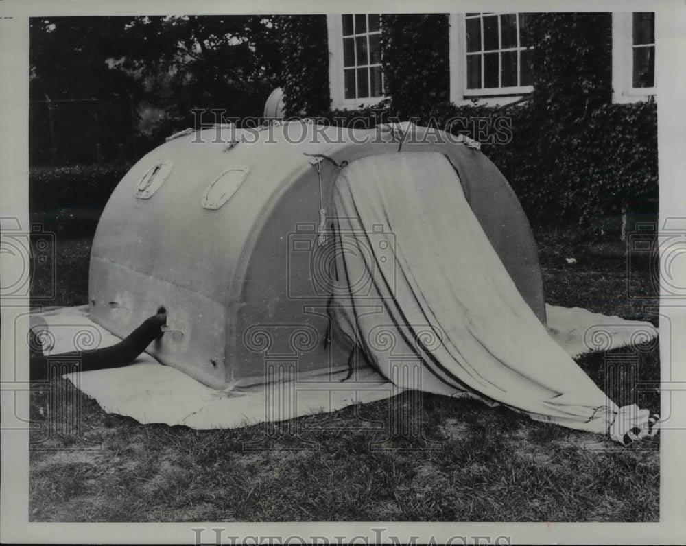 1949 Press Photo Pneumatic Hut Dayton, Ohio