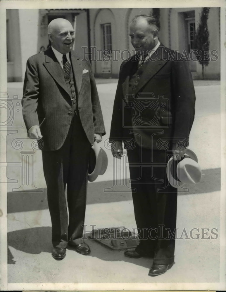 1938 Press Photo Gov. Meriam, Rodolfo Tabaodo International Line