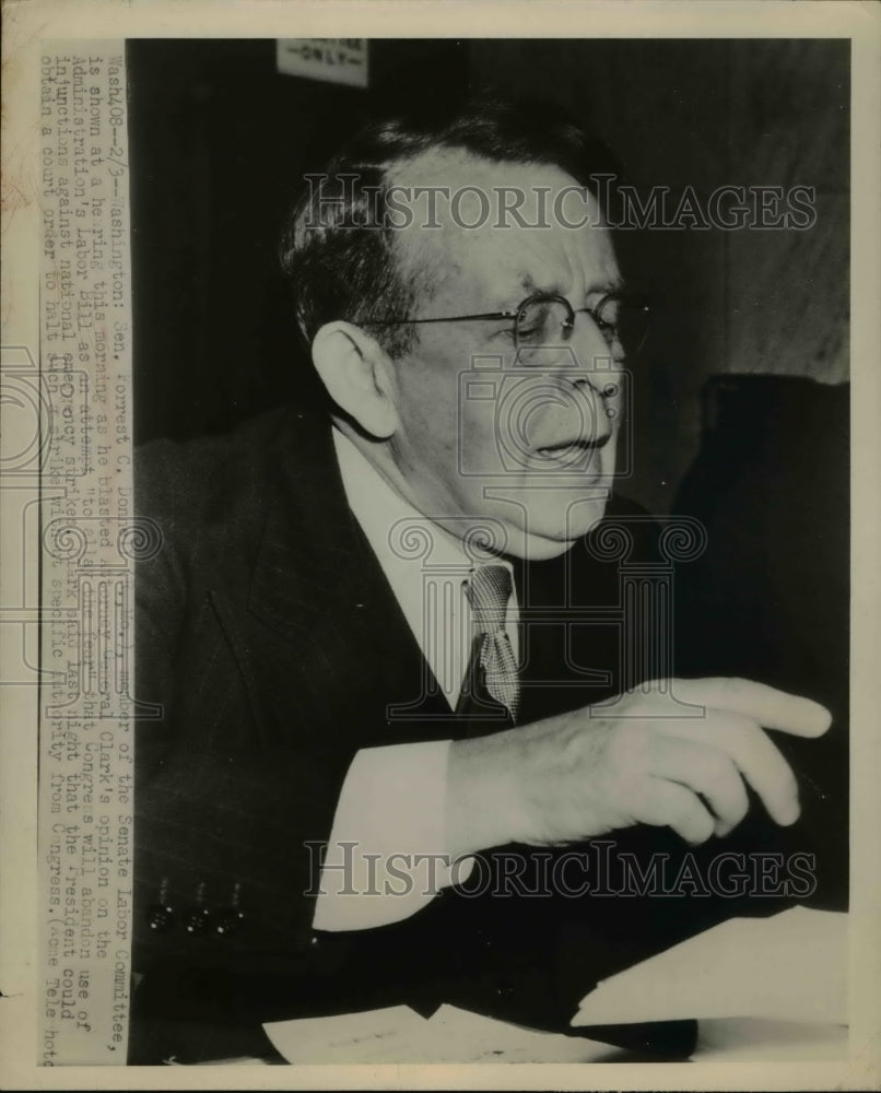 1948 Press Photo Missouri Senator Forrest C. Donnell - nee45392