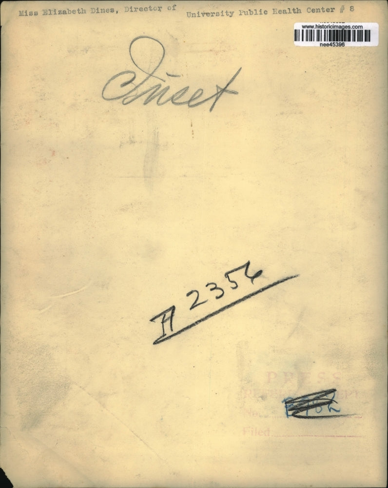 Press Photo Elizabeth Dines, Director University Public Health Center