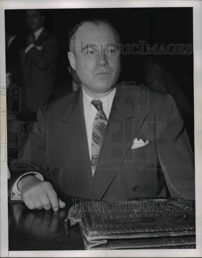 1952 Press Photo of Atty General, J. Howard McGrath as he testified before the