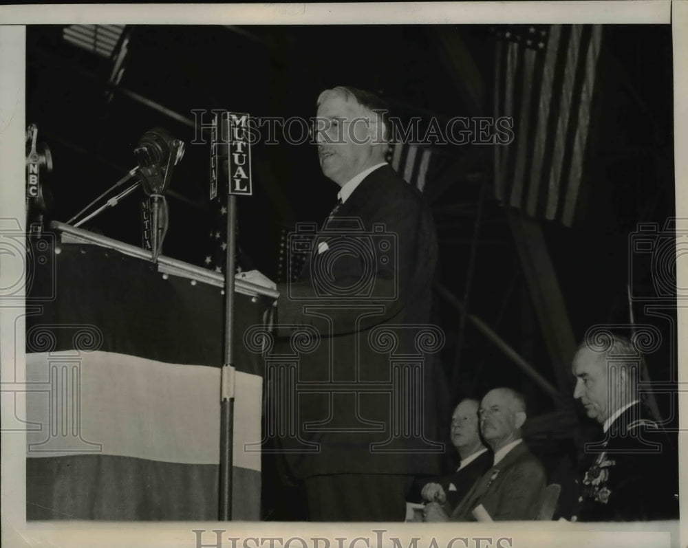 1941 Press Photo War Secretary Henry L. Stimson Addresses West Point Graduates