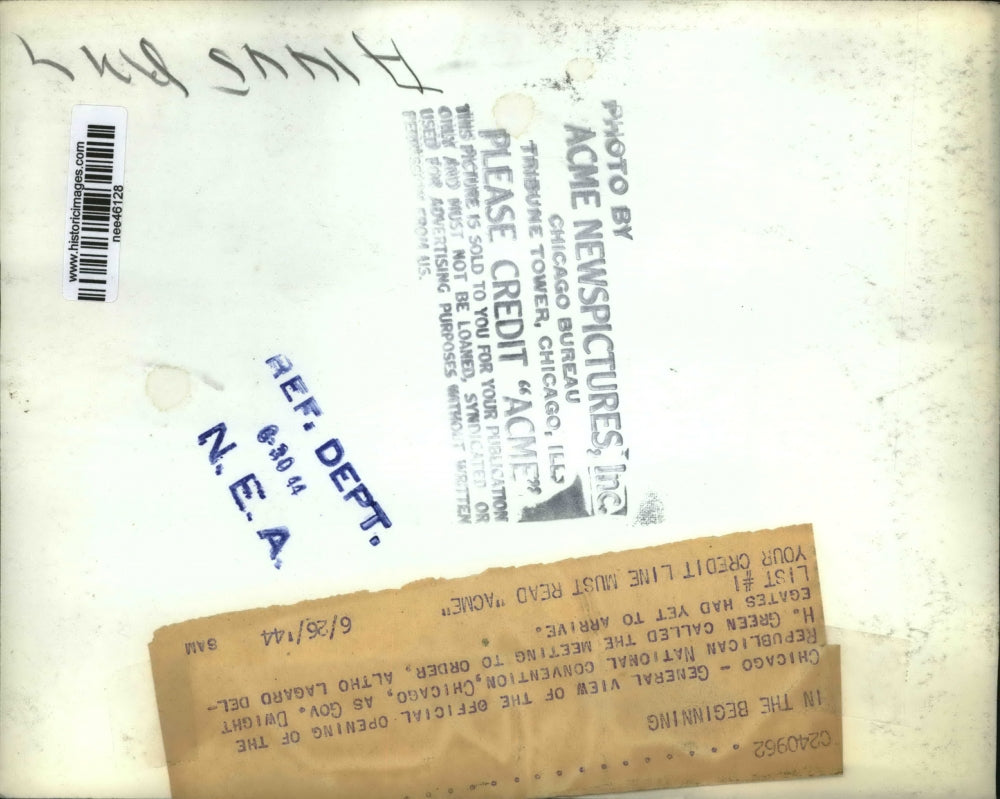 1944 Press Photo Republican GOP National Convention Opening, Chicago Stadium