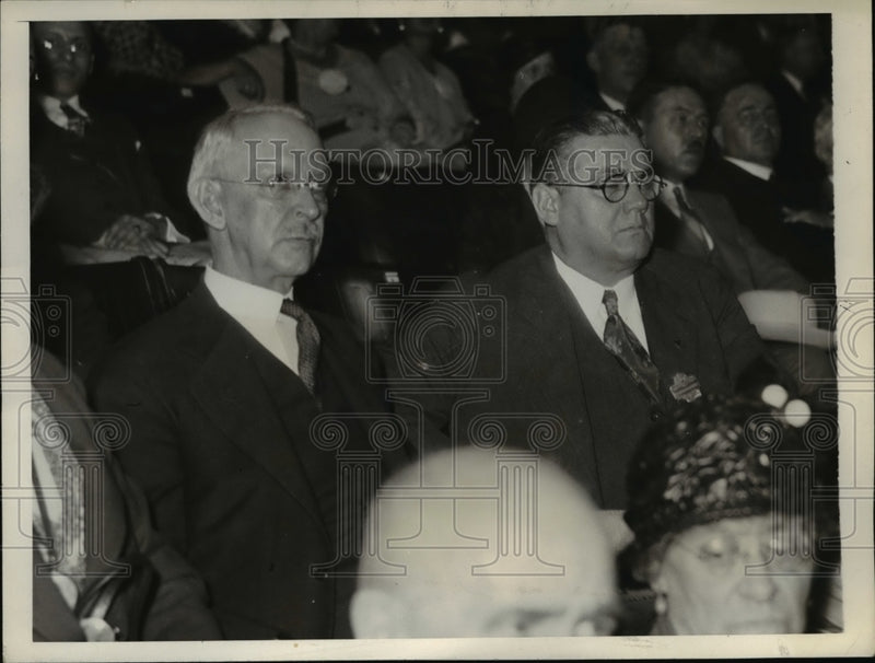 Load image into Gallery viewer, 1932 Press Photo Bishop James Cannon and Dr. Ernest H. Cherrington at Convention
