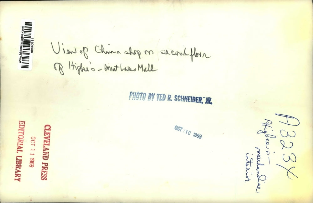 1969 Press Photo China Shop at Great Lakes Mall - nee46411