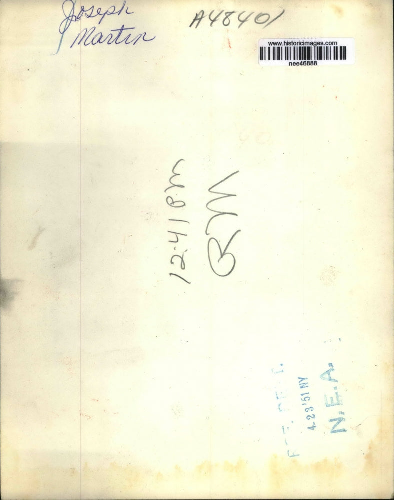 1951 Press Photo Republican Leader Joseph Martin in Washington - nee46888