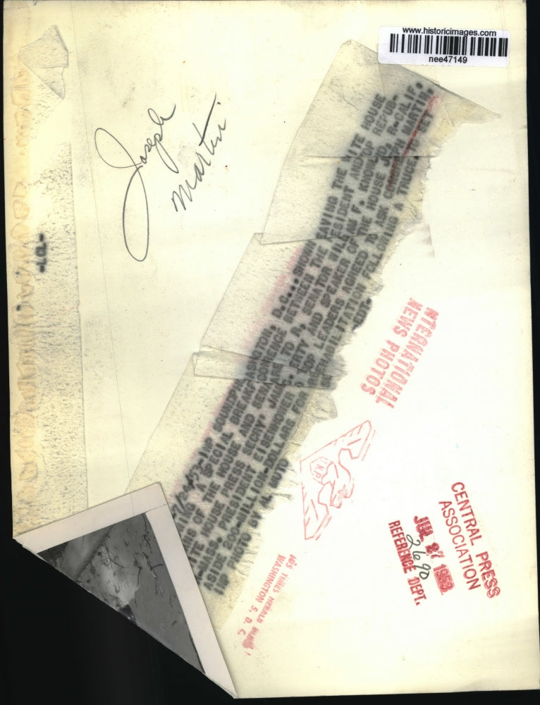 1953 Press Photo Joseph Martin - nee47149