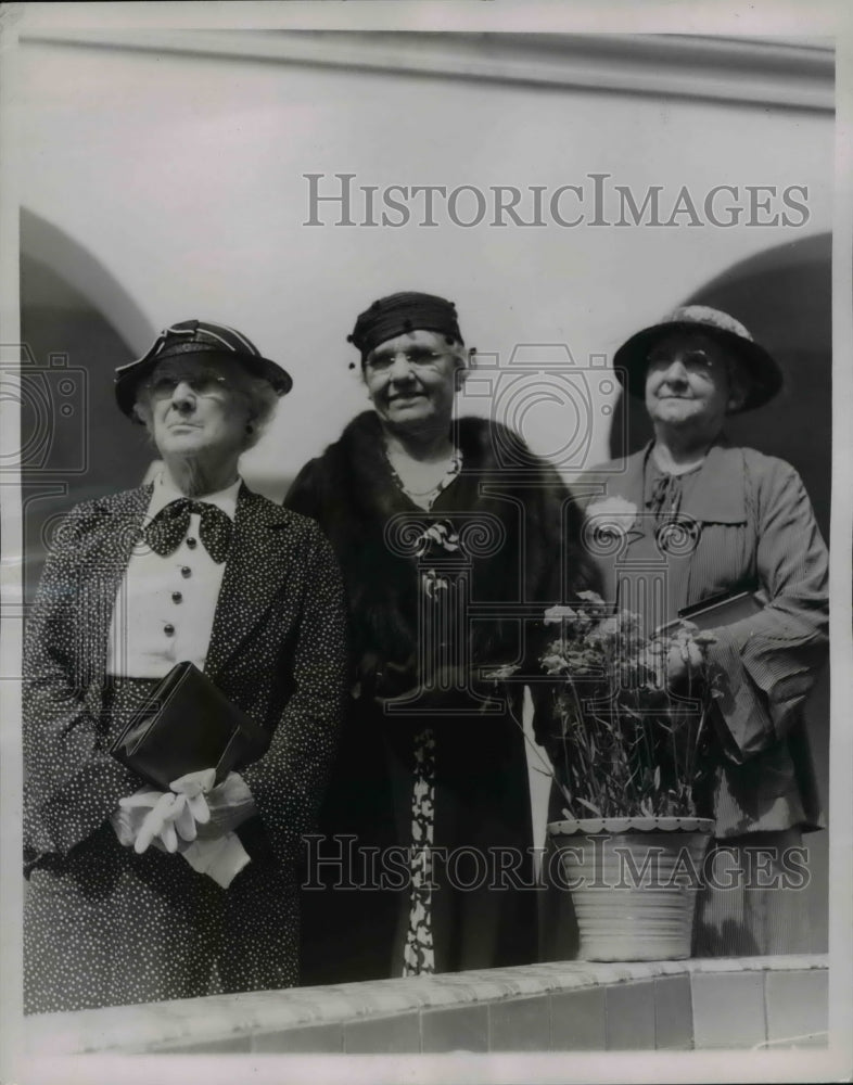 1936 Press Photo Mrs. Frank F. Merriam At San Diego Fair - nee47325