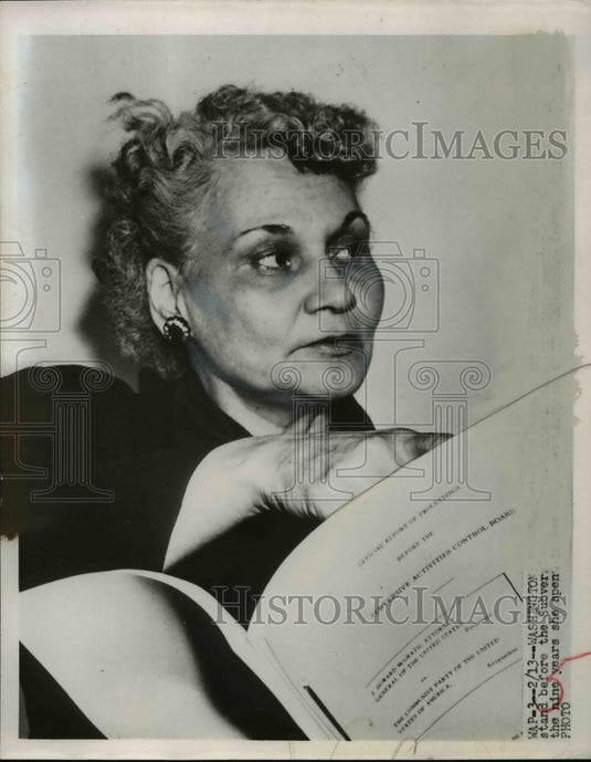 1952 Press Photo Mrs. Bernice Baldwin
