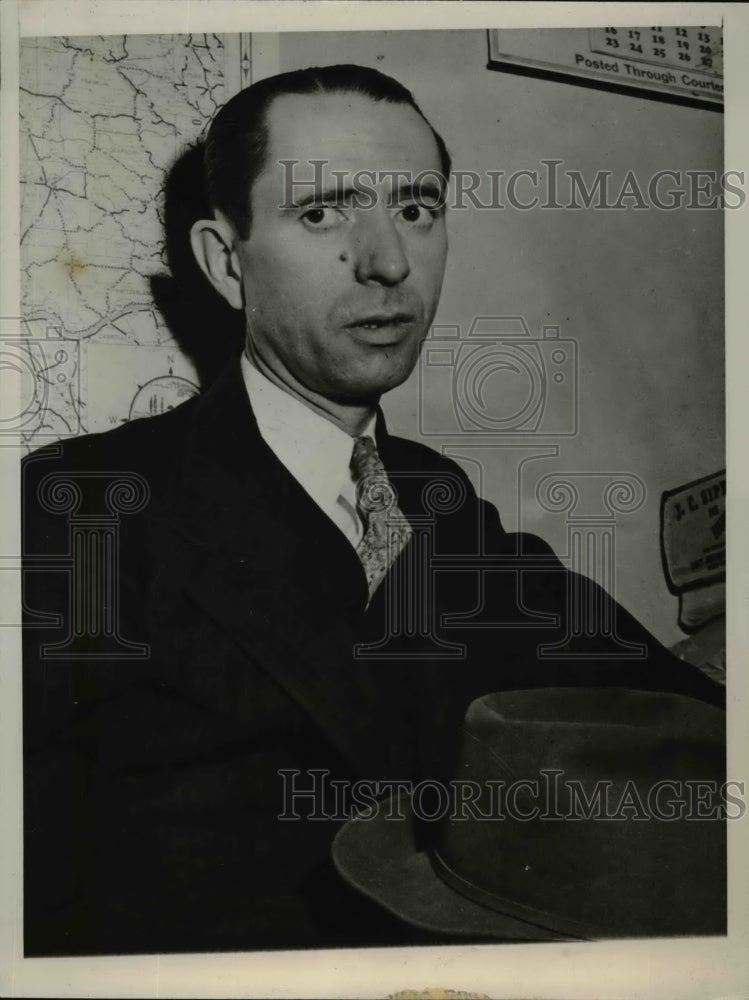 1947 Press Photo Stanley Griffin, held in Marion county Jail $10,000 bond