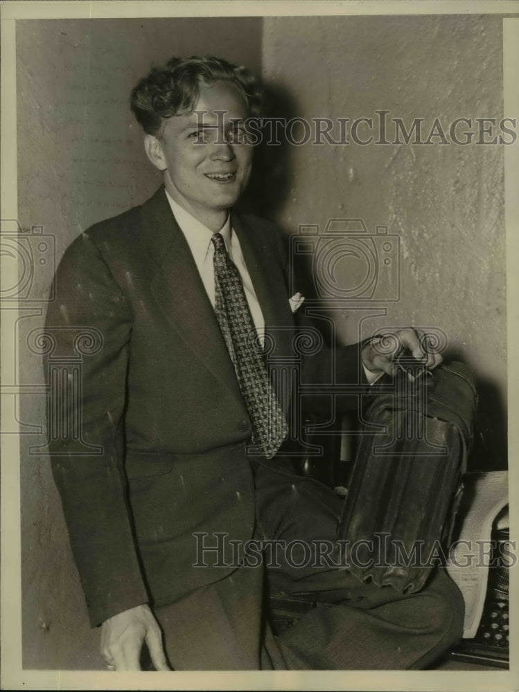 1936 Press Photo Young Attorney Howard Westwood, Washington D.C. - nee47503