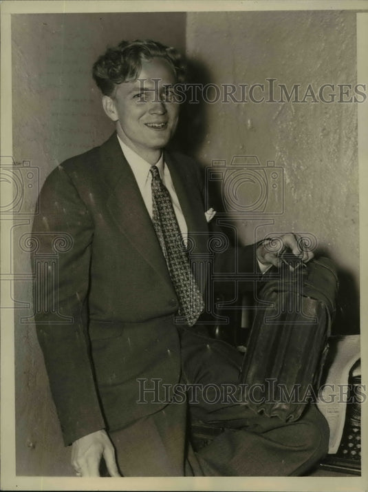 1936 Press Photo Young Attorney Howard Westwood, Washington D.C. - nee47503