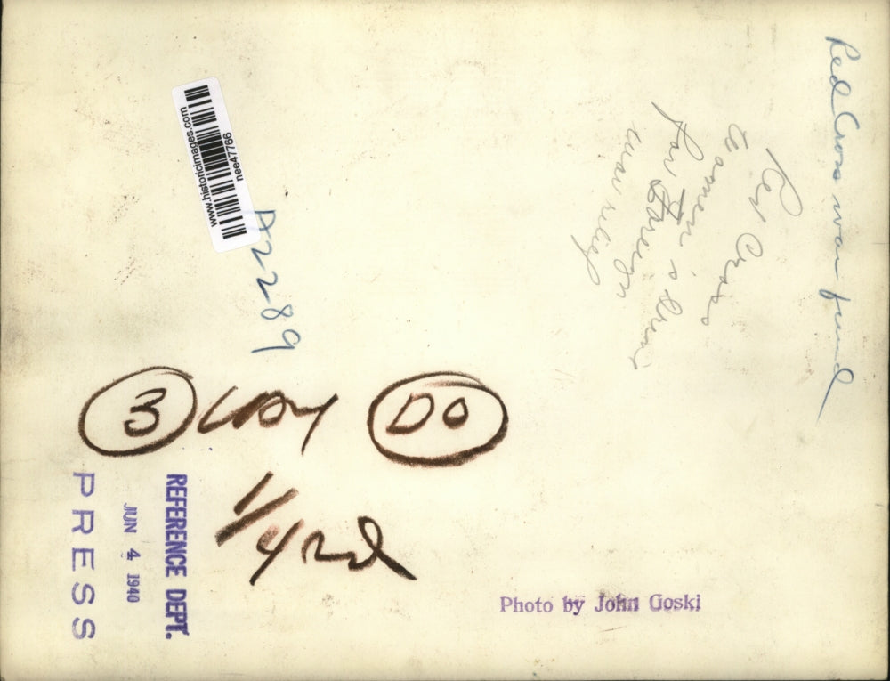 1940 Press Photo Red Cross Meeting Over War Fund. - nee47766