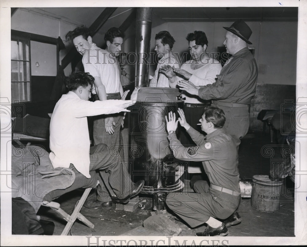 1946 Press Photo Camp Simms Dominick Lupo, Shuman, John Gaddini, Al Krasinksi