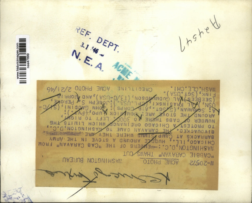 1946 Press Photo Camp Simms Dominick Lupo, Shuman, John Gaddini, Al Krasinksi