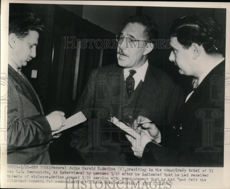 Load image into Gallery viewer, 1949 Press Photo Judge Harold Medina in New York
