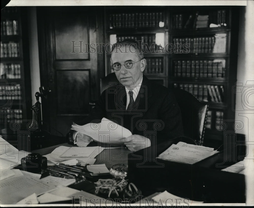 1929 Press Photo William Dewitt Mitchell Appointed Attorney General Washington