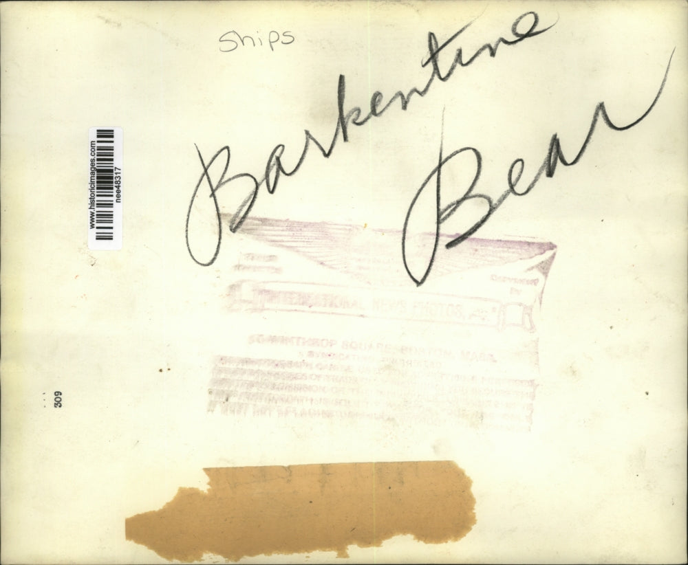 Press Photo Barkentine Bear - nee48317
