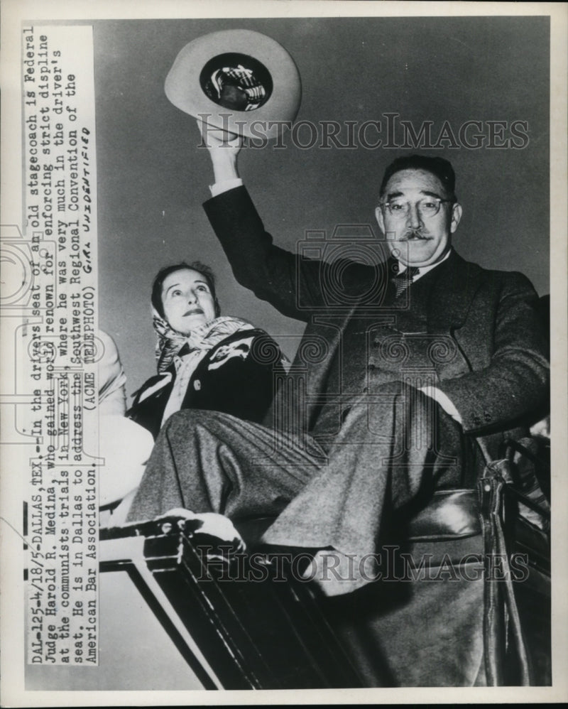 Load image into Gallery viewer, 1951 Press Photo Federal Judge Harold R. Medina SW Regional Convention American
