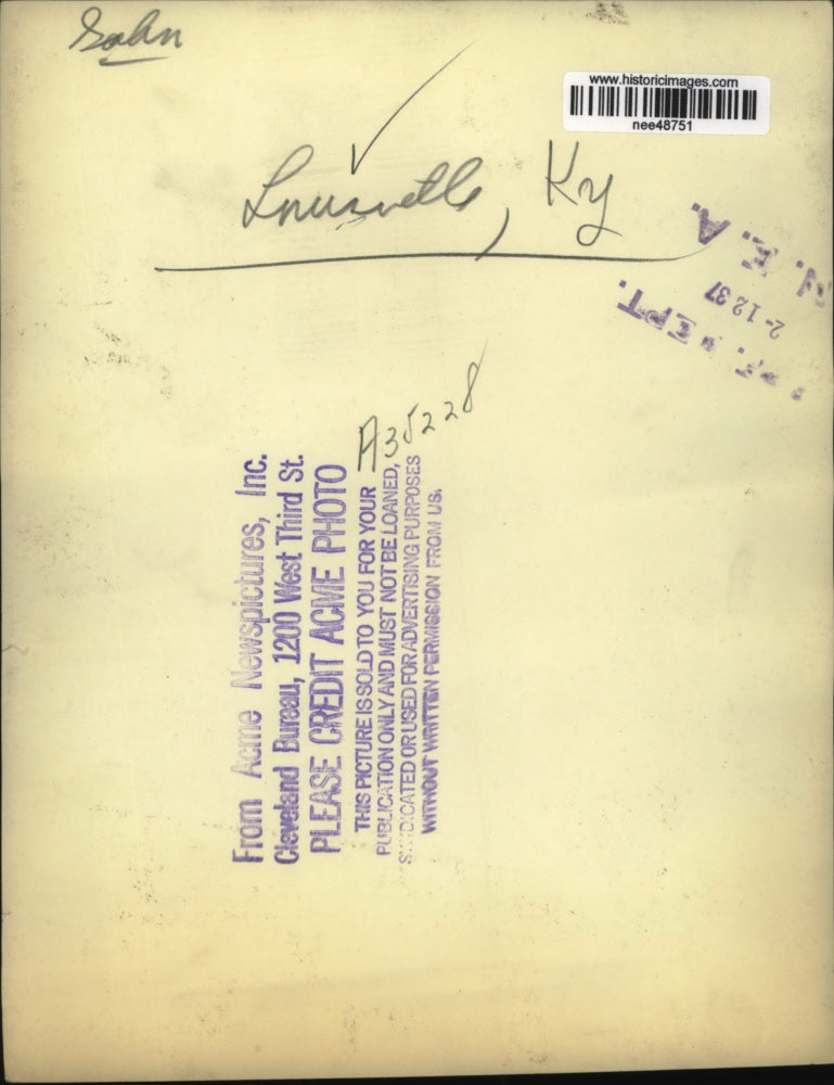 1937 Press Photo Louisville Ky - nee48751