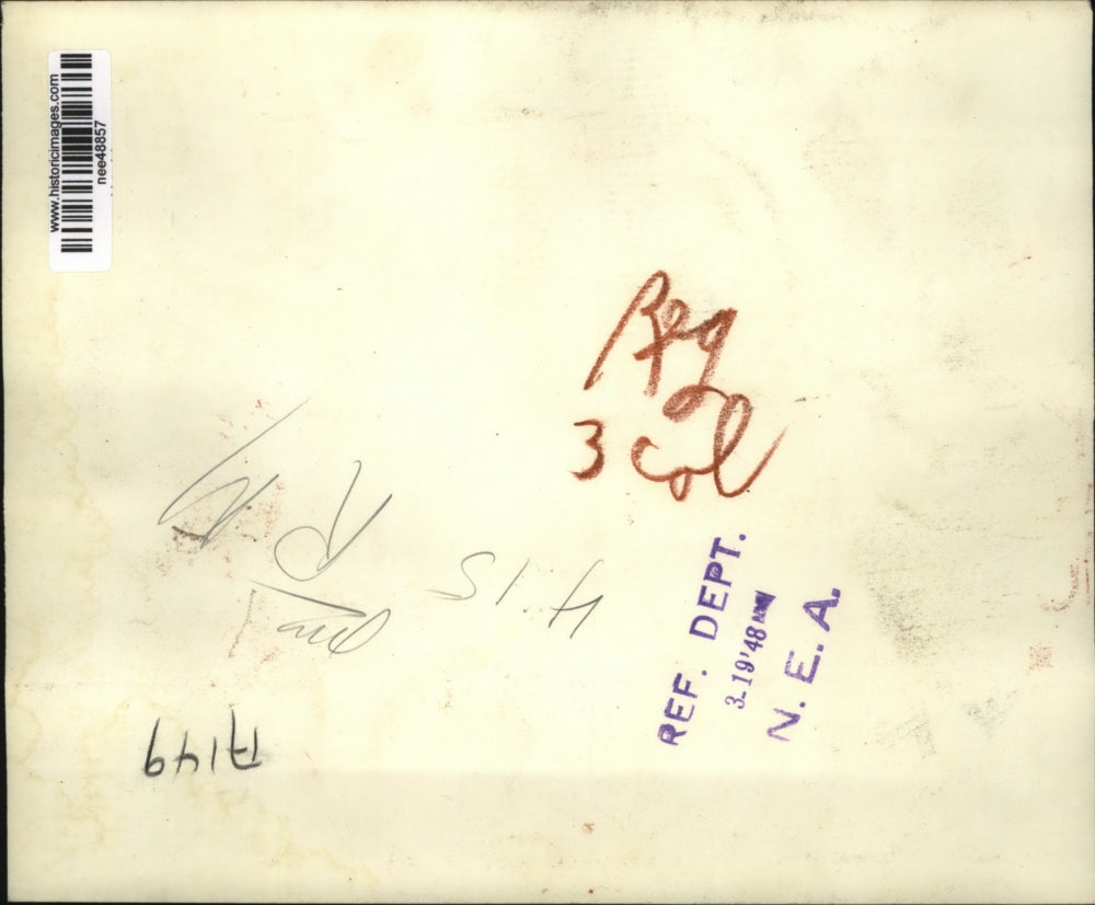 1953 Press Photo Finnish Policemen Guard Soviet Embassy, Helsinki