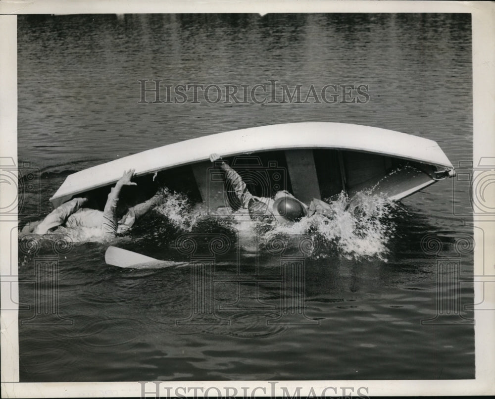 1941 Press Photo Fort Devens Mass Members of 1st Medical Battalion, 1st Div