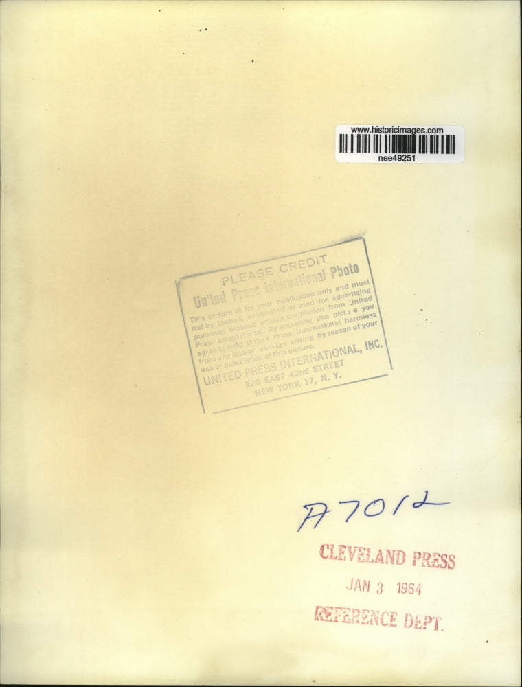 1964 Press Photo Governor Rockefeller with Wife at State's Executive Mansion NY