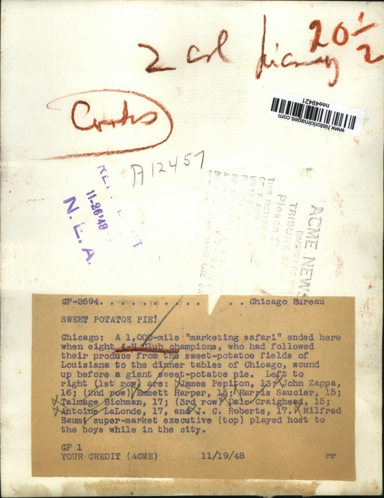 1948 Press Photo Chicago A 1,000 mile marketing safari ended here .