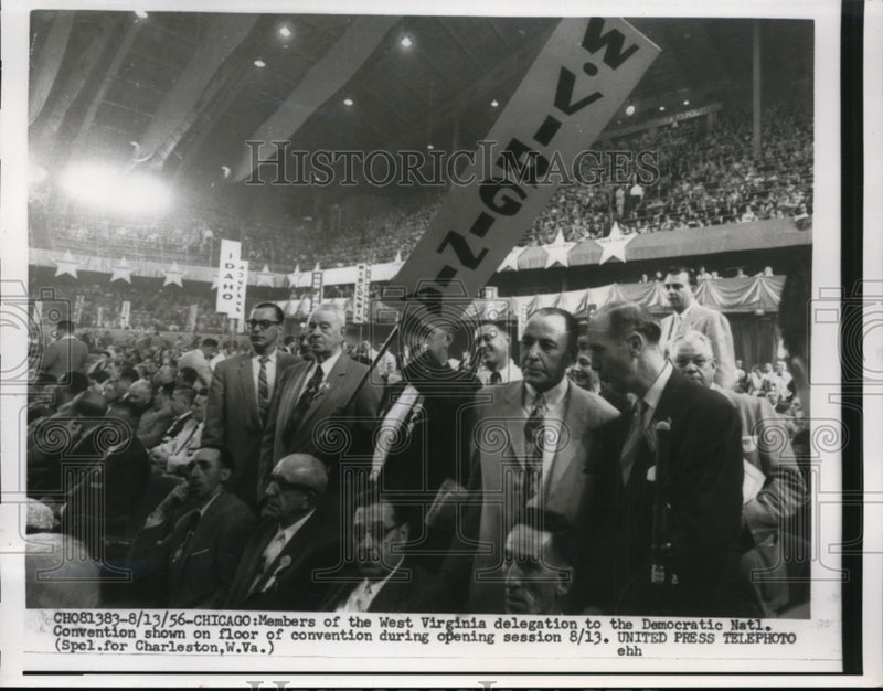 Load image into Gallery viewer, 1956 Press Photo West Virginia Delegation to the Democratic Natl. Convention.
