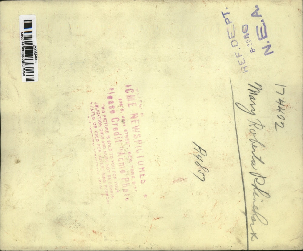 1940 Press Photo Authoress Mary Roberts Rhinehart at her home - nee49852