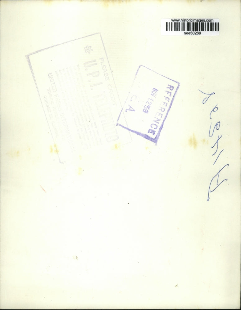 1958 Press Photo Governor of New York Averell Harriman Press Conference