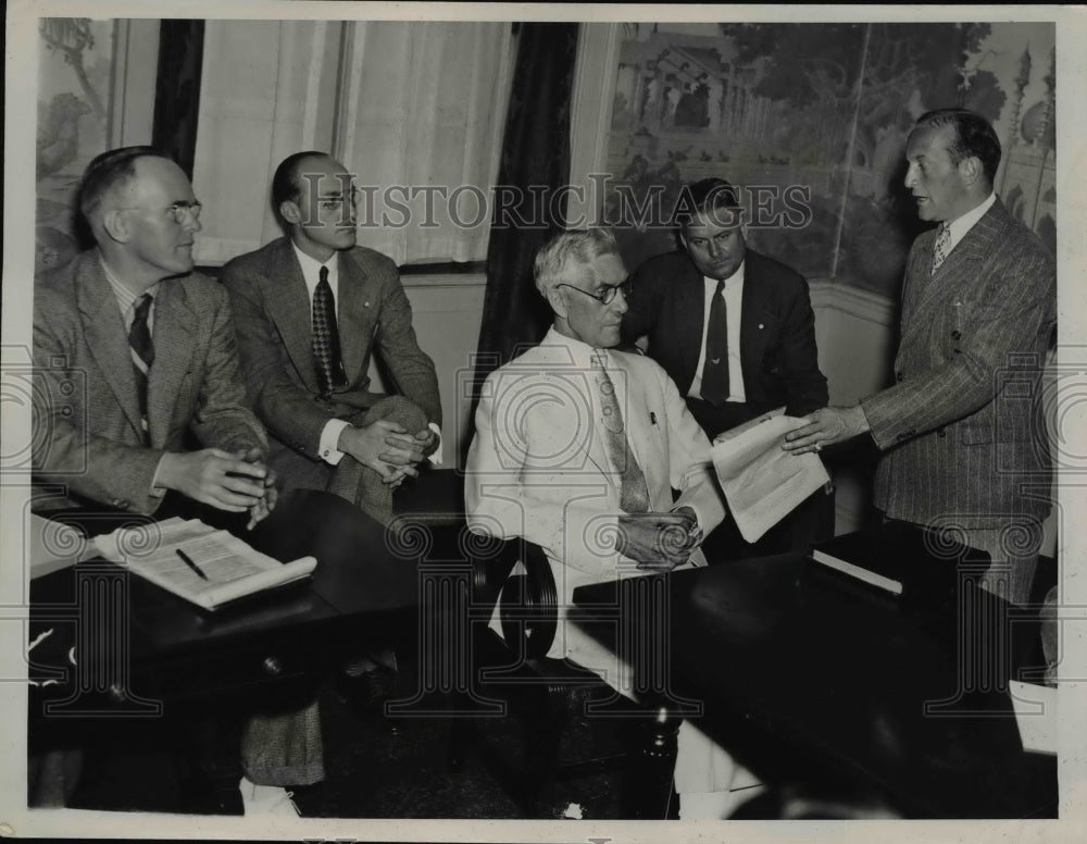 1926 Press Photo Dr Francis Townsend Old Age Pension plan, B Sacharow