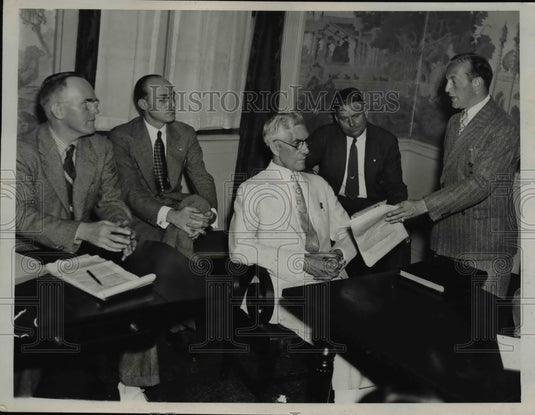 1926 Press Photo Dr Francis Townsend Old Age Pension plan, B Sacharow