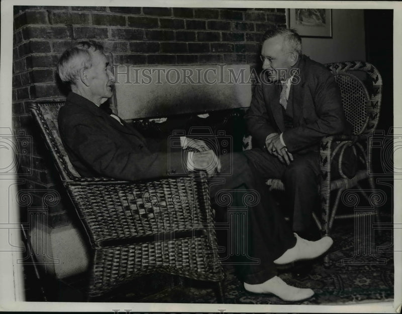 Load image into Gallery viewer, 1936 Press Photo Ed Howe Governor Alfred M. Landon republican Presidential
