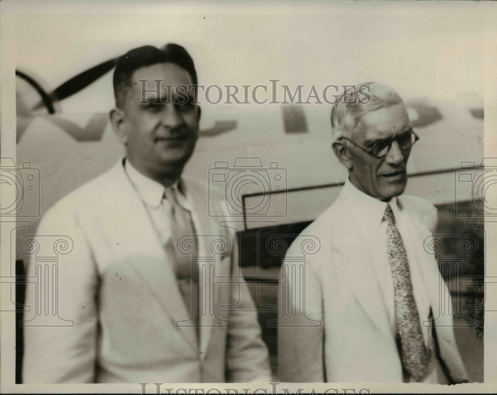 1936 Press Photo A B Keffer, Francis E Townsend - nee50690
