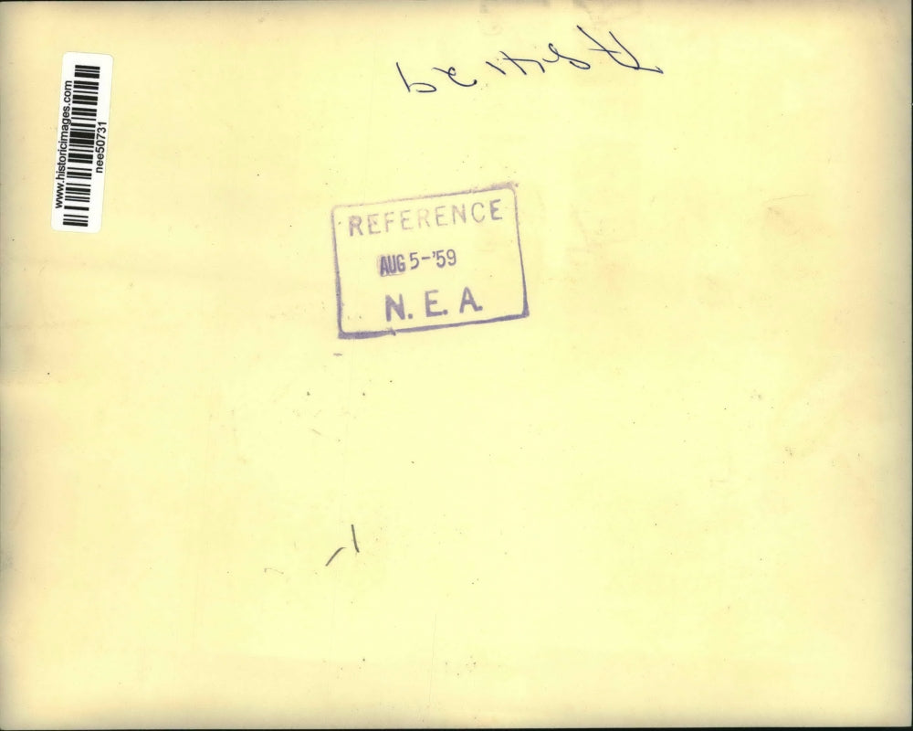 1959 Press Photo Secretary of Agriculture Ezra Taft Benson at Press Conference