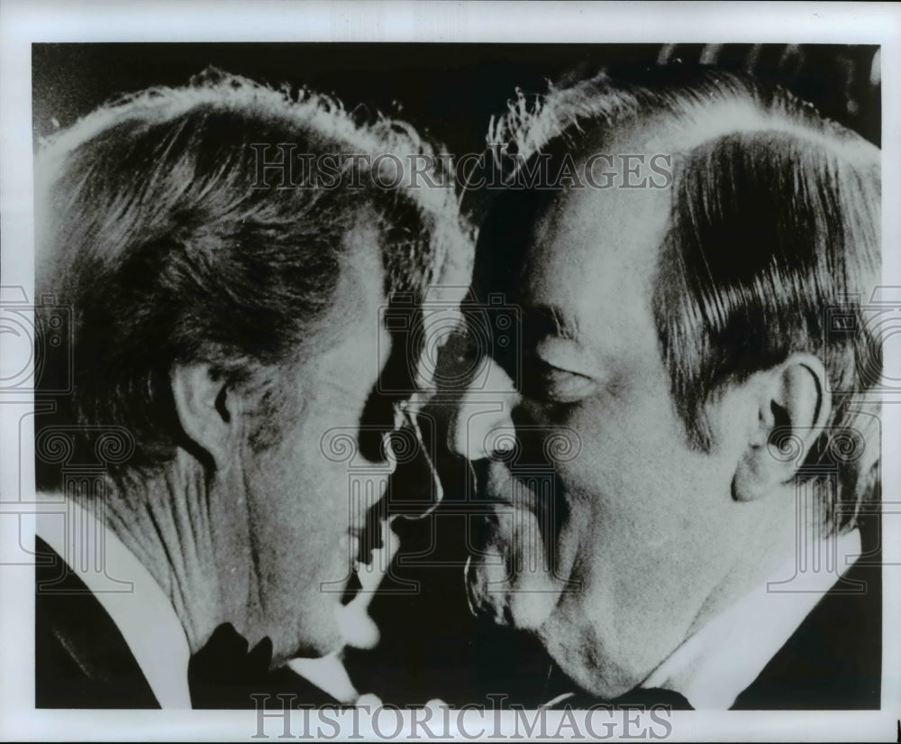 1976 Press Photo Jimmy Carter, former Governor of Georgia & Sen. Hubert Humphrey