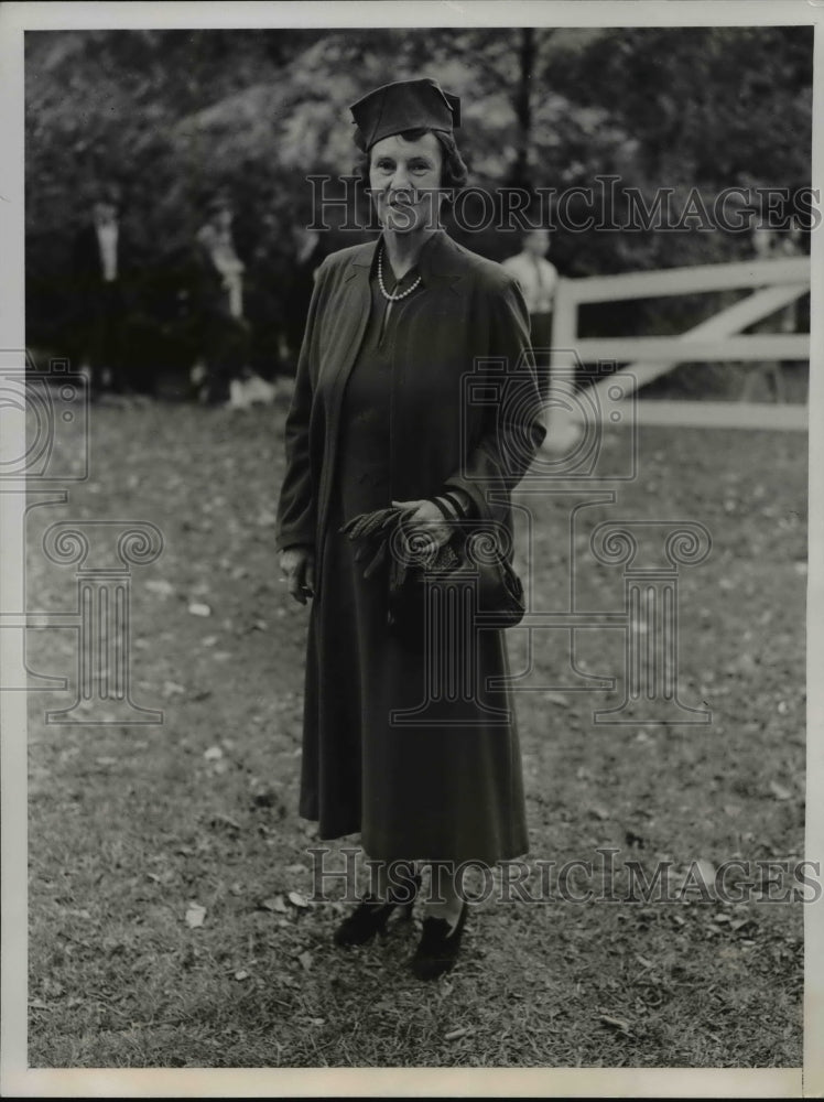 1938 Press Photo Mrs.Frank A.Vanderbilt Sr. At Annual Sleepy Hollow Country Club