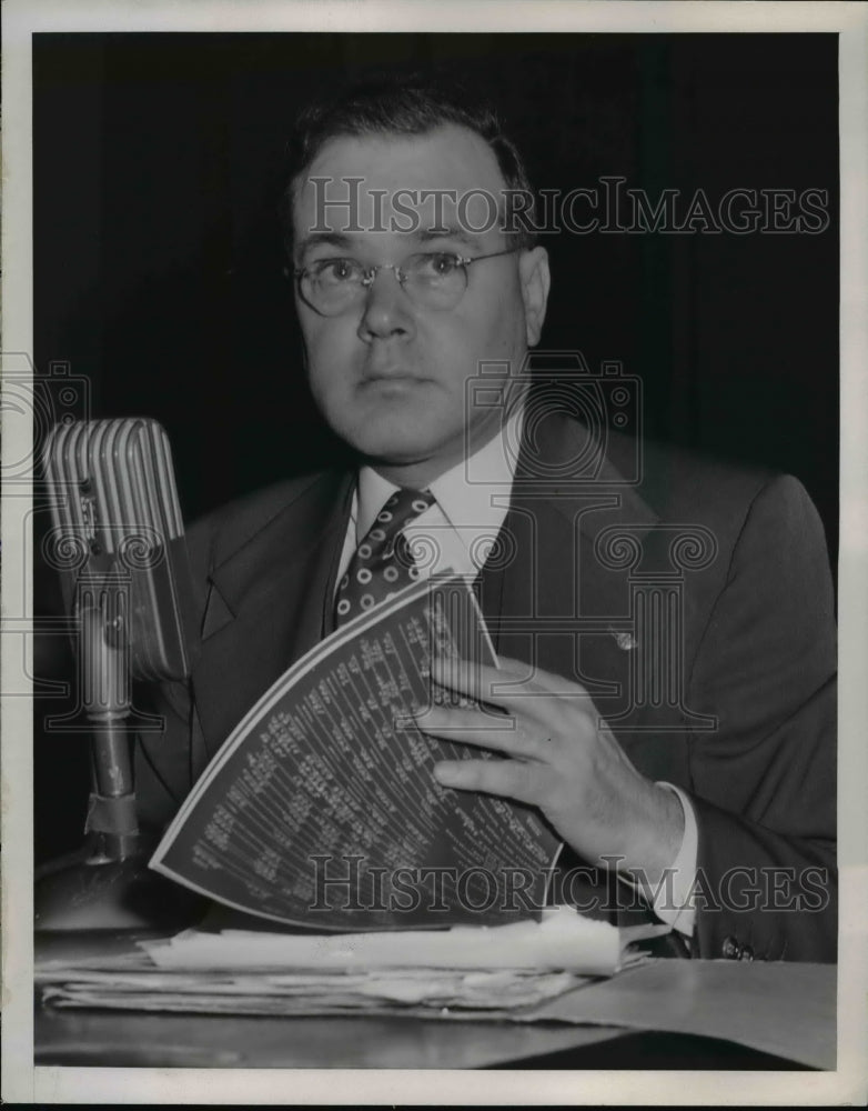 1952 Press Photo George H. Lemay, special intelligence agent for IRS.